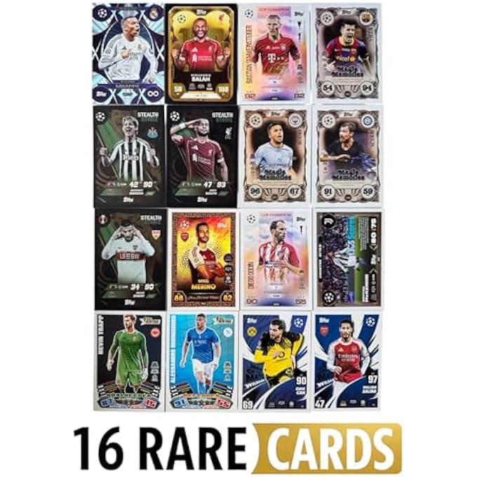 rayihni SUPER RARE 46-CARD BUNDLE: MBAPPE, SALAH, SCHWEINSTEIGER, VILLA +42 BONUS CARDS  MATCH ATTAX 2025/2026 (25/26)  FOOTBALL TRADING CARDS - Image 3